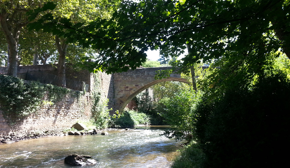 Fluss Aude in Alet-les-Bains